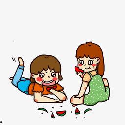 吃瓜小子图片卡通,趣味横生的卡通形象解析