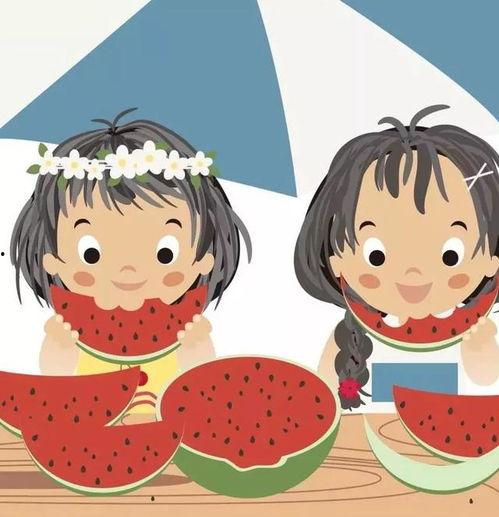 吃瓜看戏可爱图片,可爱吃瓜图，演绎戏里戏外欢乐时光